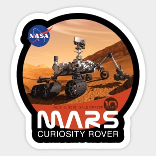 Mars Rover Curiosity 10 years Sticker